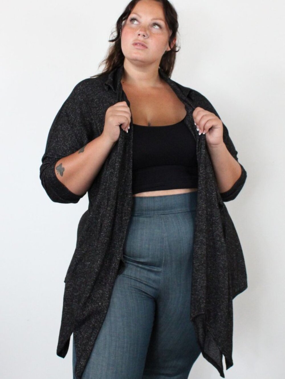 Plus size convertable cardigan 5X